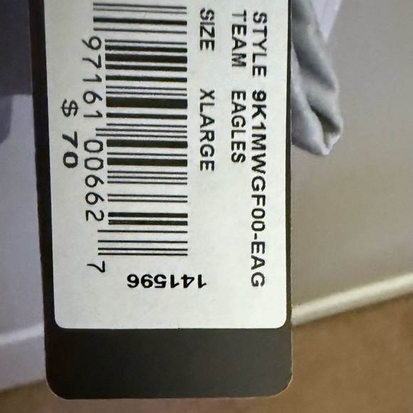 NWT Philadelphia Eagles Men’s Gray Hoodie with Eagle Logo, Size XL - Picture 5 of 5